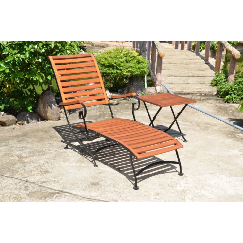 Gartenliege Deckchair, Liegestuhl Garten Eukalyptus FSC, geölt