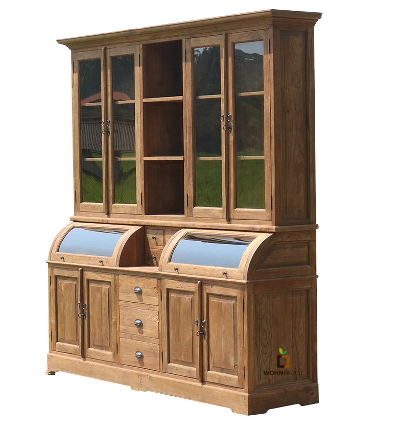 Buffet Schrank Massivholz Ladenschrank 200 cm - recyceltes Teak Holz