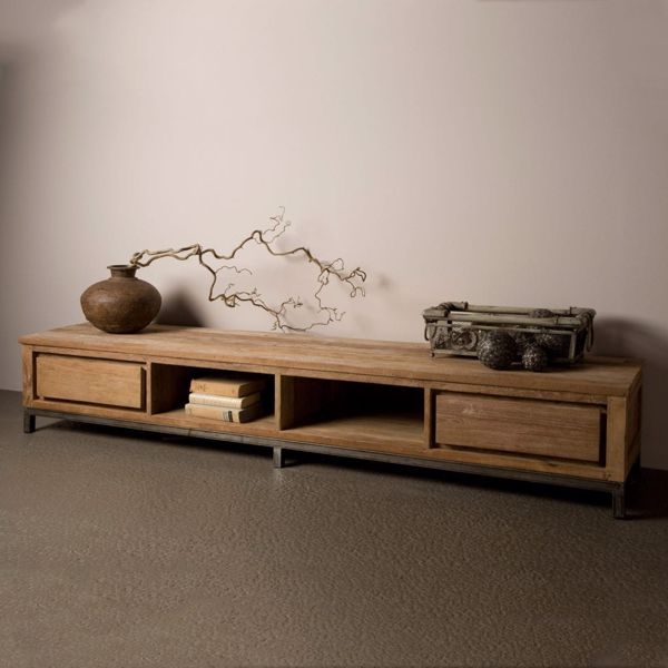 Venedig TV-Schrank  220 cm Teakholz