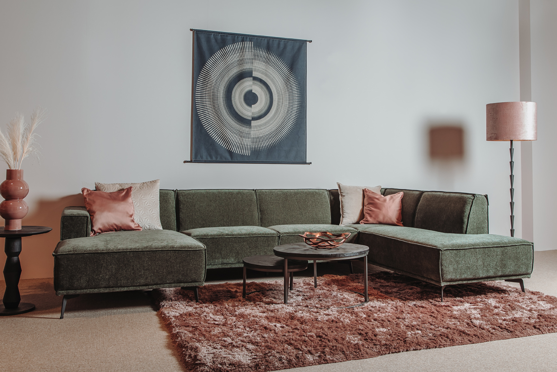 Leeds Loungesofa 350cm Ottomane R - Ecksofa - Sofa - sofort lieferbar