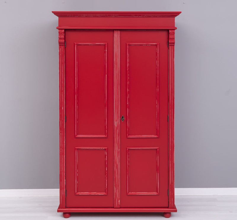 Landhaus Kleiderschrank 2-türig  Massivholz Schrank - verschiedene Farben